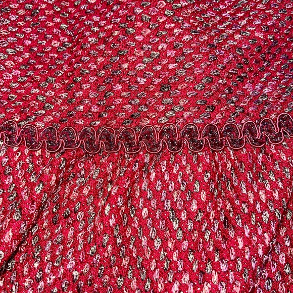 Red Bouclé Jacket - Picture 2 of 16